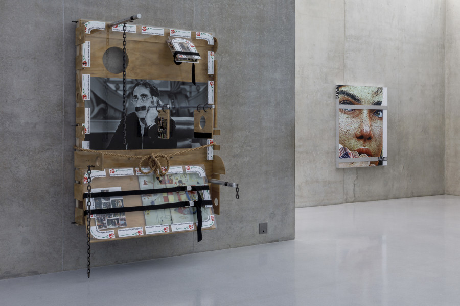 Jordan Wolfson, Installation view, second floor Kunsthaus Bregenz, 2022. Photo: Markus Tretter. Courtesy the artist, Collection of J&M Donnelly and Larry Gagosian © Jordan Wolfson, Kunsthaus Bregenz