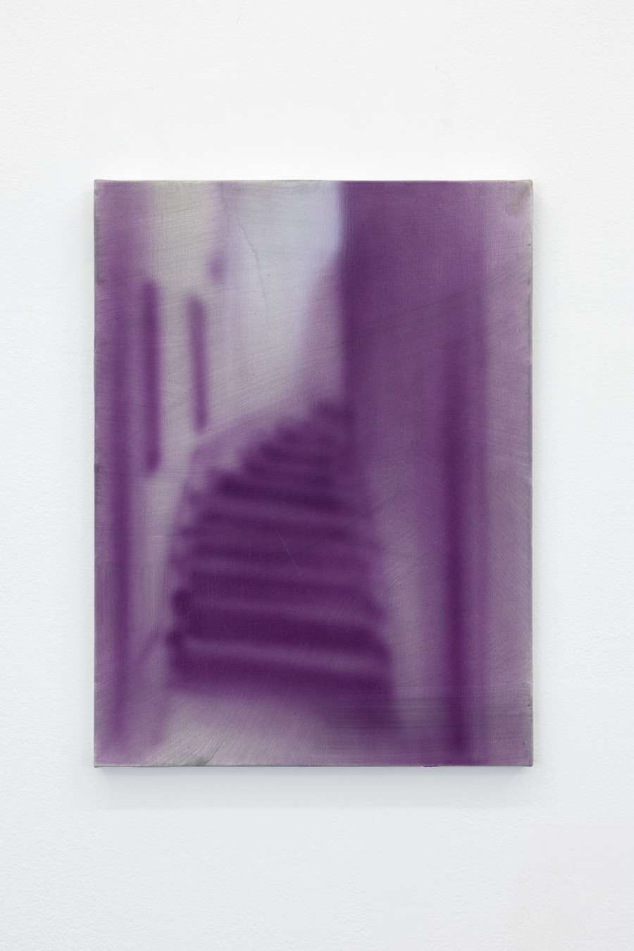 Will Sheldon, Untitled (Purple), 2022, Airbrushed acrylic on canvas, 40.5 × 30.5 cm. Courtesy: Weiss Falk and the Artist. Photo: Gina Folly