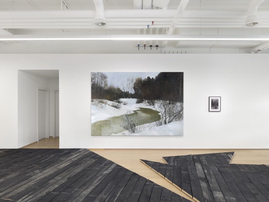 Installation view, Paulina Olowska and Deborah Turbeville, Widows of the Wind, Pace Gallery, 2024-2025. Photo credit: Annik Wetter. Courtesy of Pace Gallery, Paulina Olowska and Deborah Tuberville / MUUS Collection