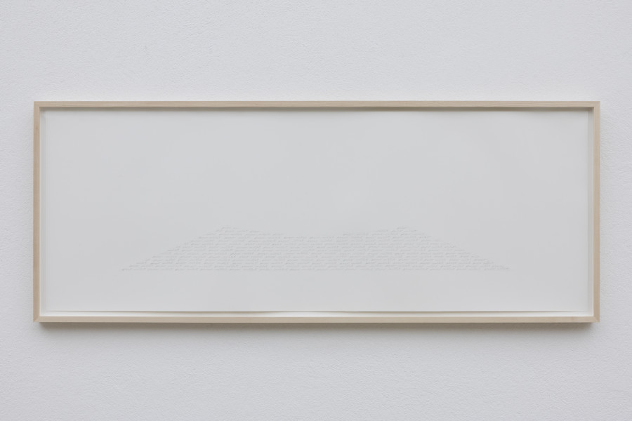 Jay Chung & Q Takeki Maeda, Proso Millet, 2024 Bleistift auf Baumwollpapier / Pencil on cotton paper 53 x ~137 cm. Courtesy the artists. Photo: Gina Folly