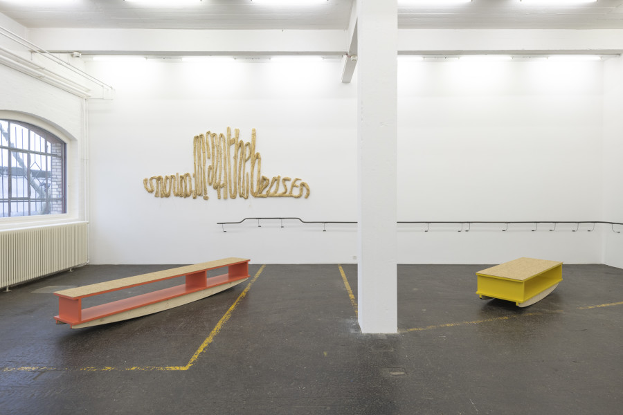 Gina Proenza, «Moving Jealousy», exhibition view, 2023. Photo: Kunst Halle Sankt Gallen, Sebastian Schaub. Courtesy of the artist and Kunst Halle Sankt Gallen.