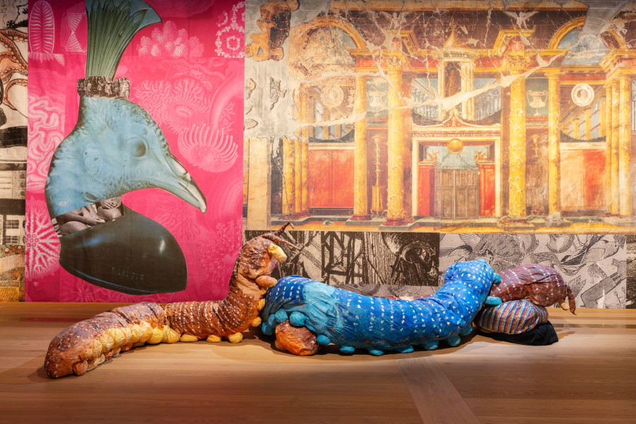 Monster Chetwynd, The Trompe l’oeil Cleavage. Installation view Kunsthaus Zürich, 2025. Photo: Franca Candrian, Kunsthaus Zürich, © Monster Chetwynd