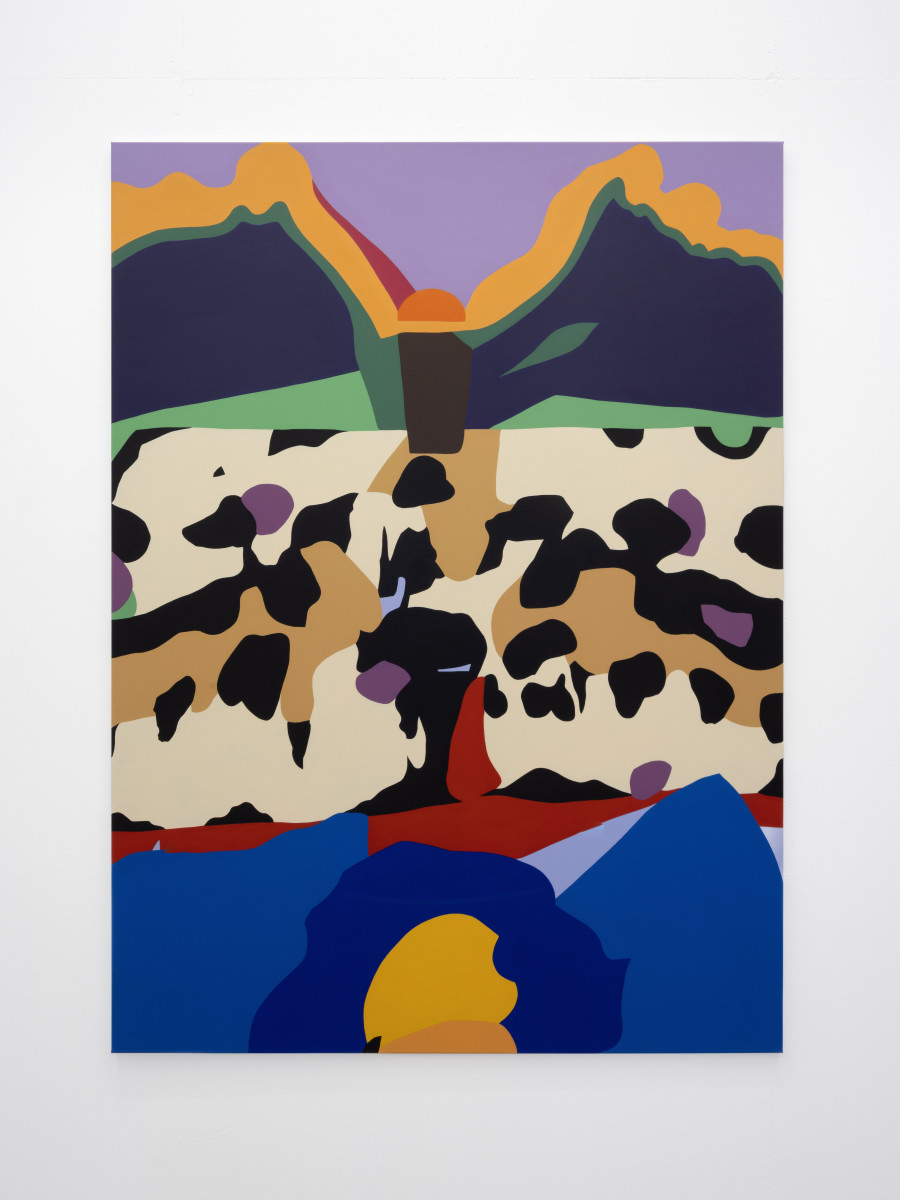 Jessica Russ, Sun Salutation, 2022, acrylic on canvas, 190 x 140 cm