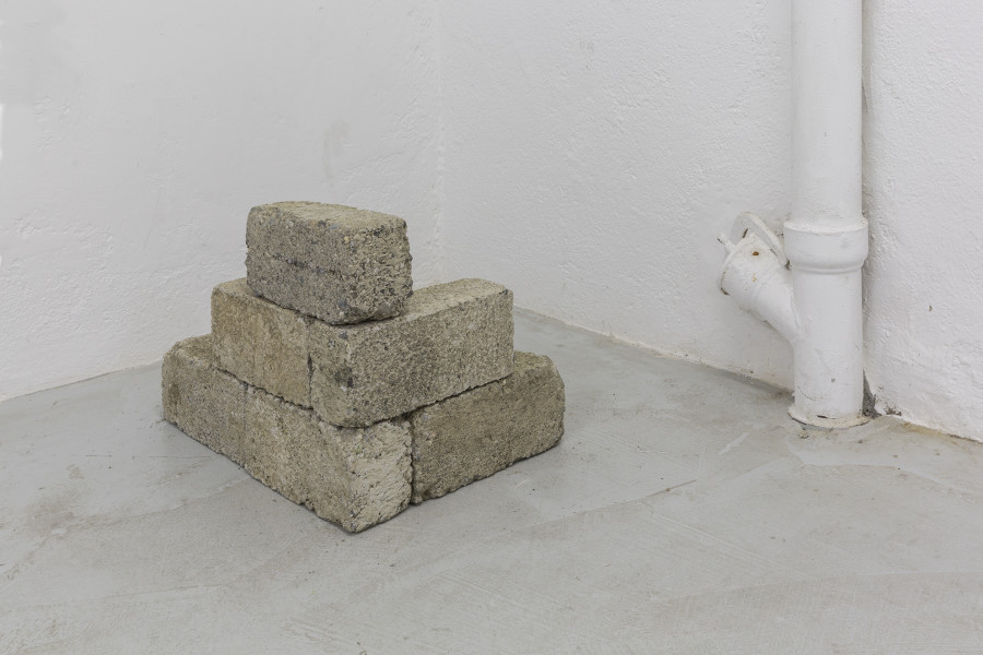 Théa Giglio, Seven Bricks; 2023, found bricks.