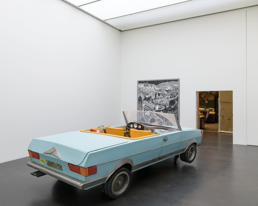 Ausstellungsansicht, Rinus Van de Velde. I’d rather stay at home, …, Kunstmuseum Luzern, 2021, Foto: Marc Latzel