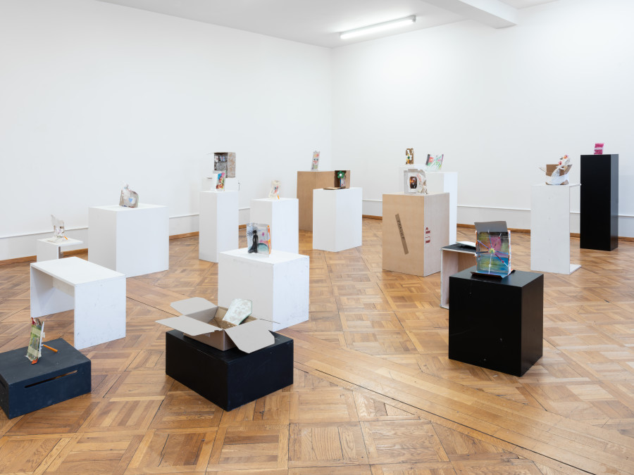 Nelson Schaub — « Rebuts de Ref- rain », Ausstellungsansicht / vue d’exposition / exhibition view Kunsthaus Biel Centre d’art Bienne 2026; Foto / photo: Lea Kunz