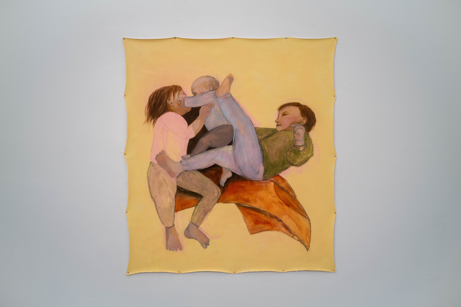 Exhibition view, Surely Tomorrow, Hugo Baud & Olive B. Godlee, Espace Sébeillon, Lausanne, 2025. Photo credit: Daniel Walcher