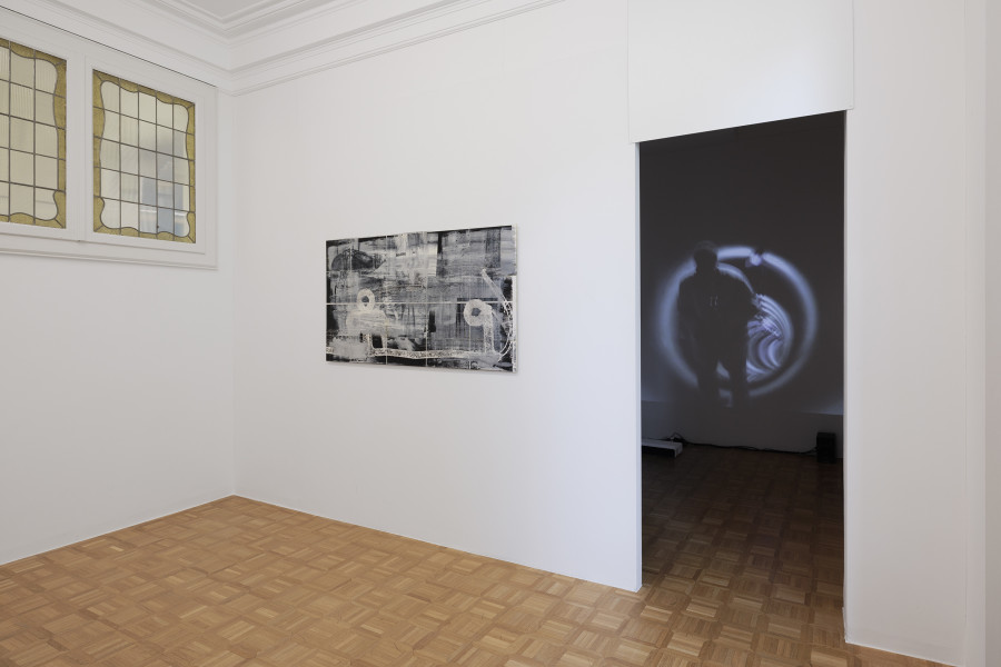 Installation view, Rafal Skoczek, Driftworks, Galerie Oskar Weiss, Zürich, 2025. Photo credit: Gina Folly