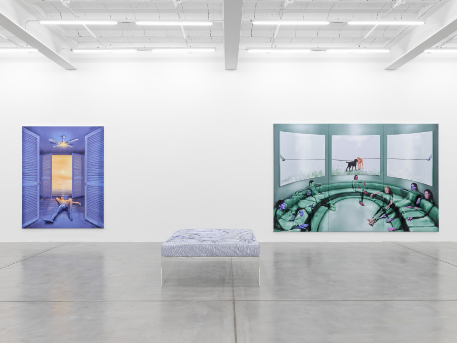 Installation view, Louisa Gagliardi, A Moment's Notice, Galerie Eva Presenhuber, Maag Areal, Zurich, 2023 © Louisa Gagliardi Courtesy the artist and Galerie Eva Presenhuber, Zurich / Vienna Photo: Stefan Altenburger Photography, Zürich
