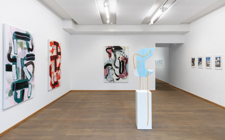 Installation view, Marius Lüscher, The World According to Freddy Perez, Livie Gallery, 2024.