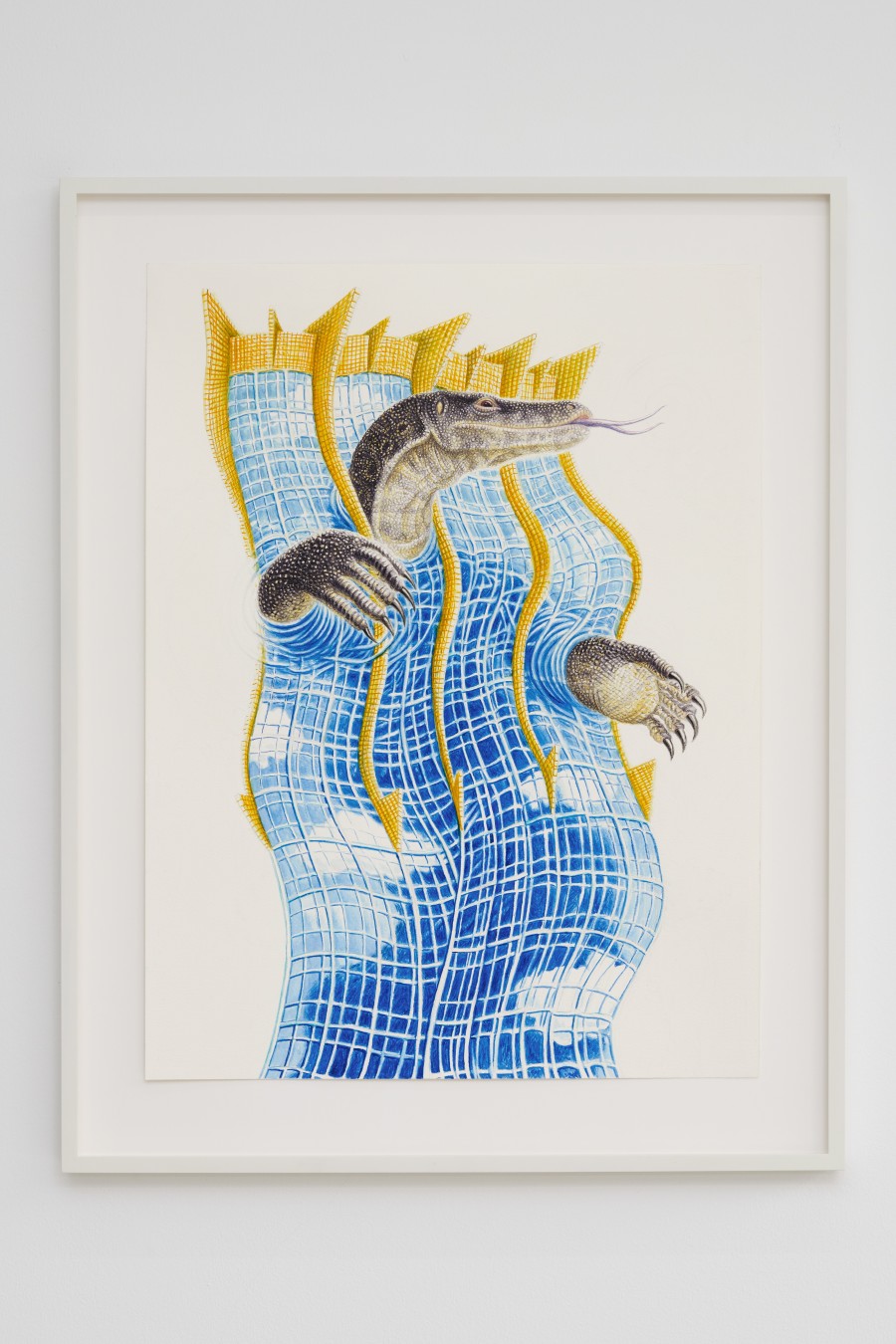 Jonathan Penca, Monitor Q, 2024, Aquarell, Bleistift auf Papier / Watercolor, pencil on paper, 61 x 46 cm. Courtesy the artist, Deborah Schamoni, München