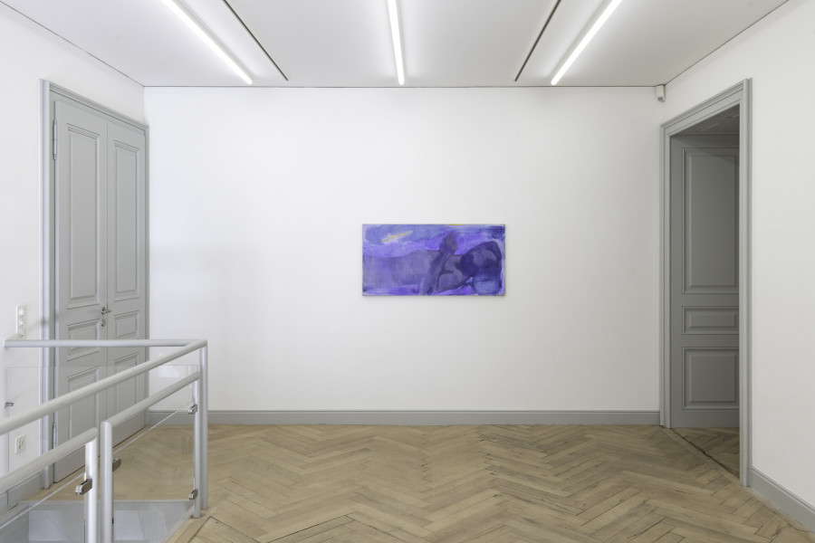 Installation view, Simon Martin, 13 images par seconde, 2023, Galerie Peter Kilchmann