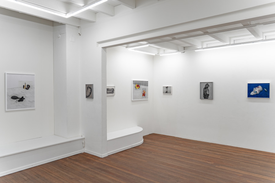 Exhibition views, Adam Cruces: Pastels, Blue Velvet, Zürich, Swiss, 2026. Photo: Adam Cruces