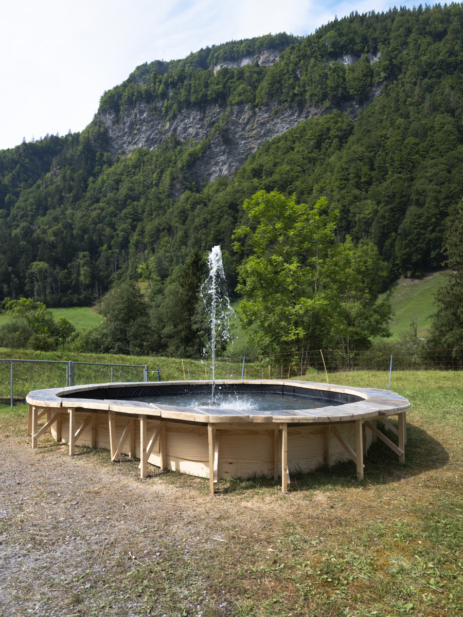 Klöntal Triennale 2024, Raul Walch, «Ain’t no Fountain high enough», 2024.