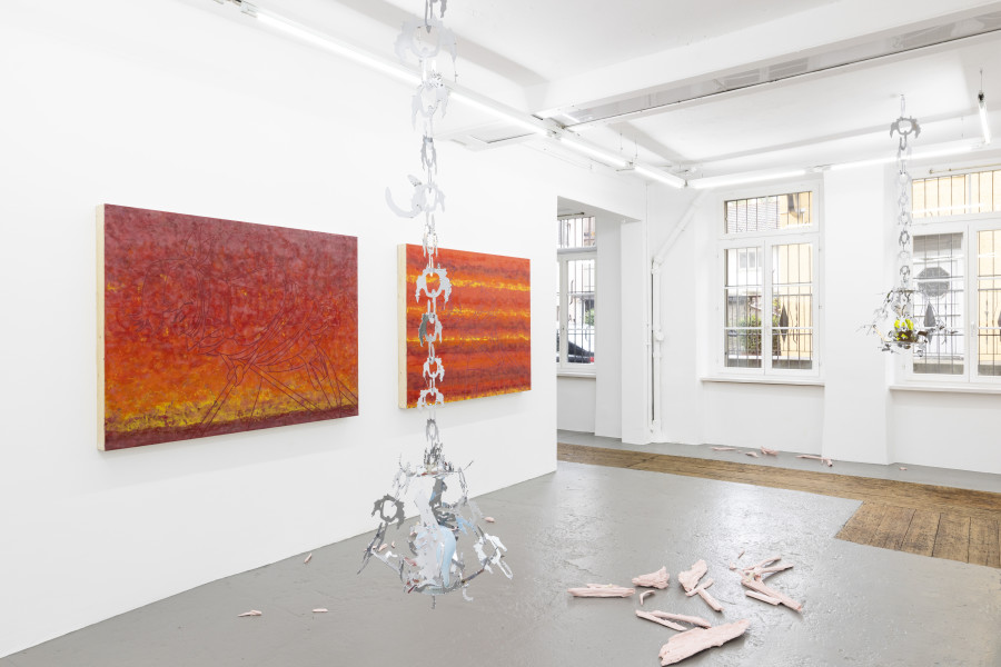 Installation view, UNI by Hannah Sophie Dunkelberg, Mitchell Anderson and Roman Gysin, KALI Gallery, Photos by Kim da Motta, KALI Gallery 2023.