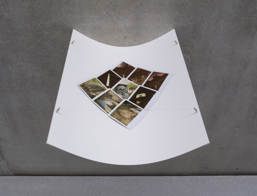 Cyprien Gaillard, When you expect flutes, it’s whistles, Exhibition view first floor Kunsthaus Bregenz, 2026. Geographical Analogies, 2006 – 2026. Photo: Timo Ohler. © Cyprien Gaillard, Kunsthaus Bregenz. Courtesy of the artist, Sprüth Magers, Gladstone Gallery
