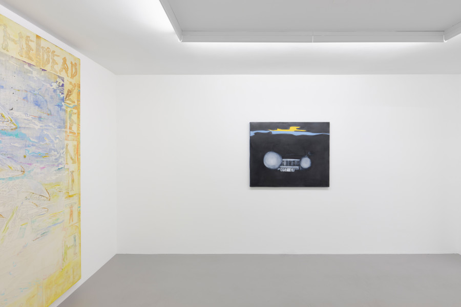 Installation view, Sophie Reinhold, Mercedes Benz, Galerie Philippzollinger, 2022. Photo credit: Conradin Frei