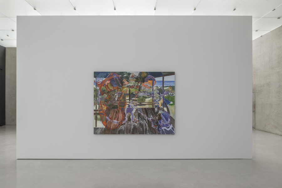 Michael Armitage, Witness, 2022, Installation view third floor Kunsthaus Bregenz, 2023. Photo: Markus Tretter. Courtesy of the artist and White Cube. © Michael Armitage, Kunsthaus Bregenz