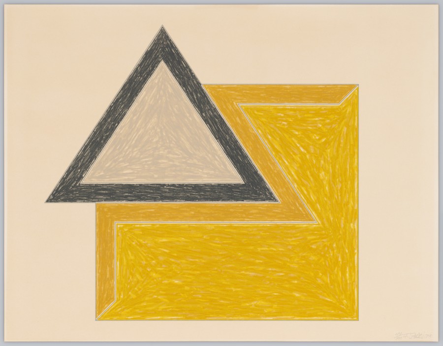 Frank Stella, Chocorua (aus: Eccentric Polygons, hrsg. von Gemini G.E.L., Los Angeles), 1974, Kunstmuseum Basel, Kupferstichkabinett, Foto: Jonas Schaffter, © 2022, ProLitteris, Zürich