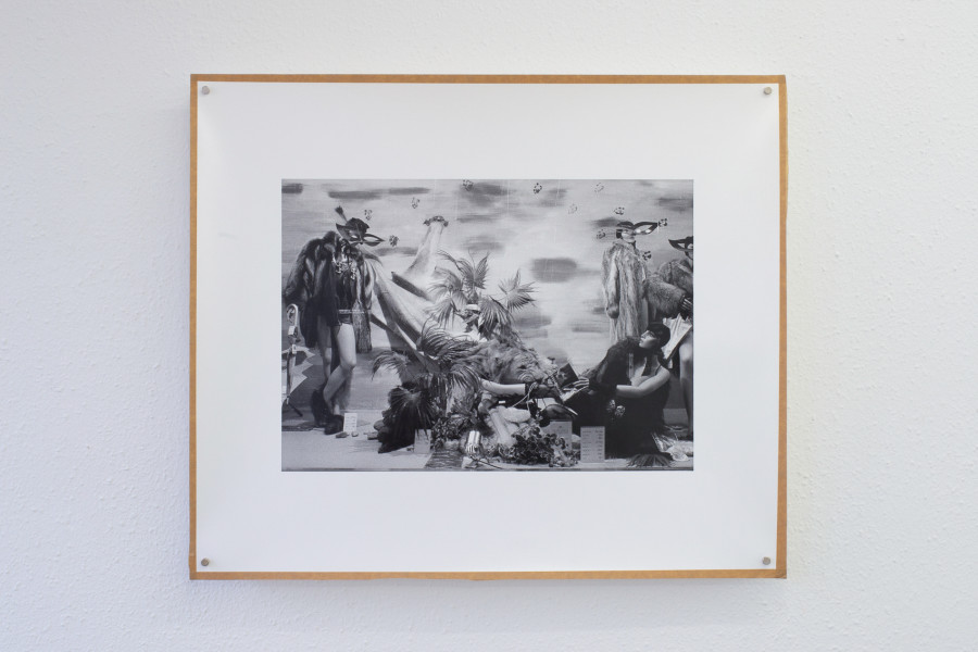 Exhibition view, Pirouettenschwindel, HAMLET. Iren Stehli, Prager Schaufenster, 1992, 51x60cm. Photo credit: Leevi Toija