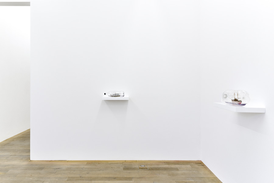 Exhibition view, Jorge Macchi, Drift Bottles, Galerie Peter Kilchmann, 2020.