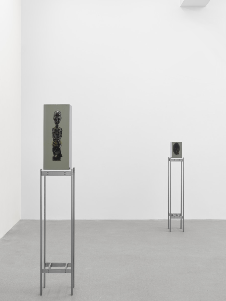 Installation view, Matthew Angelo Harrison, American Ghost, Galerie Eva Presenhuber, Waldmannstrasse, Zurich, 2024. © Matthew Angelo Harrison. Courtesy the artist and Galerie Eva Presenhuber, Zurich / Vienna. Photo: Stefan Altenburger Photography, Zürich