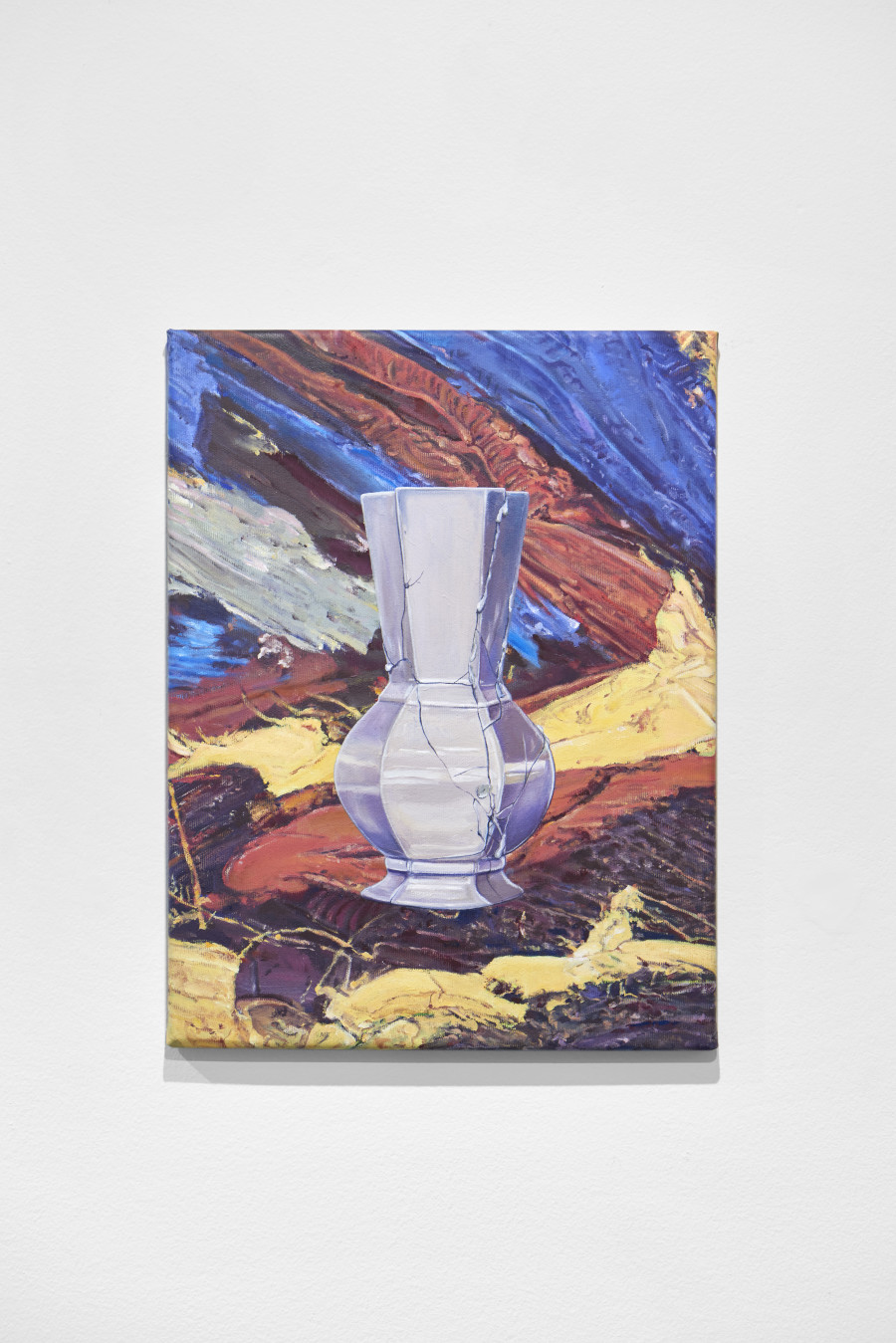 Mathieu Dafflon, Nico’s vase, 2022. Oil on canvas, 42 x 32 cm, (Ref. DAF010212). Photo: by Philipp Hänger