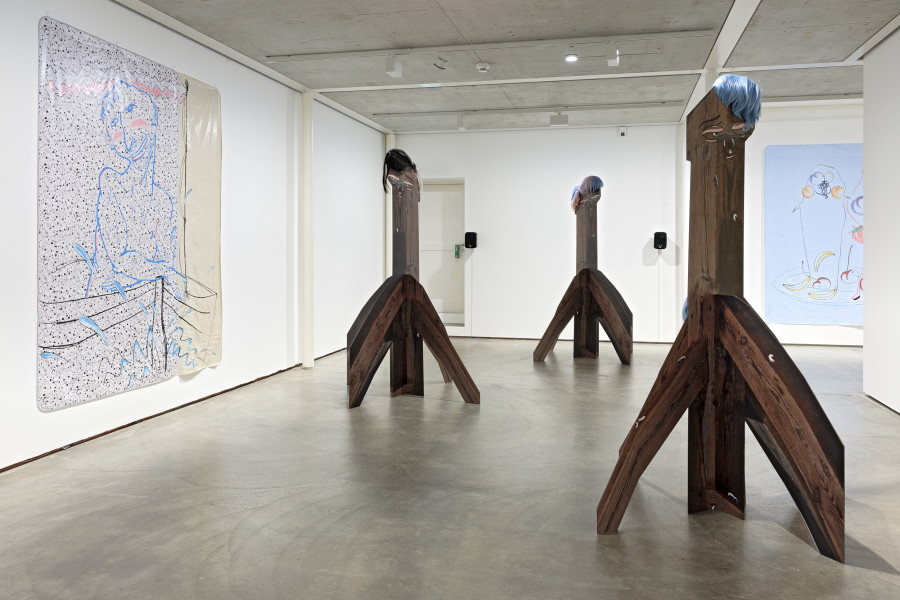 Ausstellungsansichten / Exhibition views, Catherine Biocca, My Protagonists, Kunst Raum Riehen, 2025. Courtesy the artist, PSM, Berlin. Photos: Gina Folly