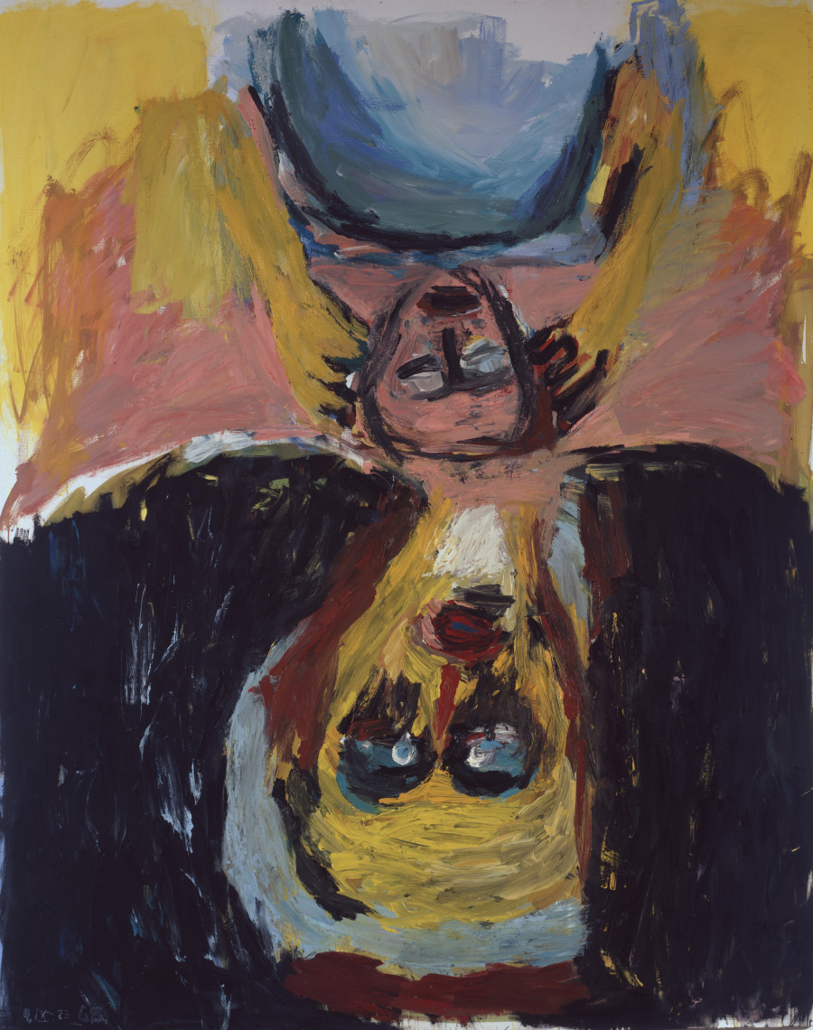 Georg Baselitz (*1938), Die Frau aus dem Osten II, 1983, Öl auf Leinwand, 250 x 200 cm, Kunst Museum Winterthur, Ankauf, 1988. Foto: Hans Humm, Zürich