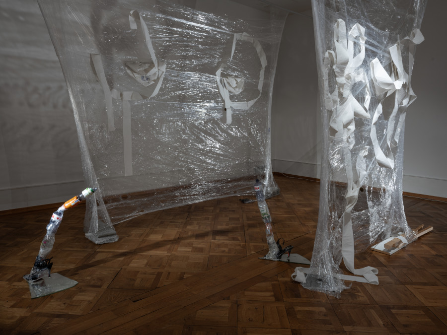 Nelson Schaub — « Rebuts de Ref- rain », Ausstellungsansicht / vue d’exposition / exhibition view Kunsthaus Biel Centre d’art Bienne 2026; Foto / photo: Lea Kunz