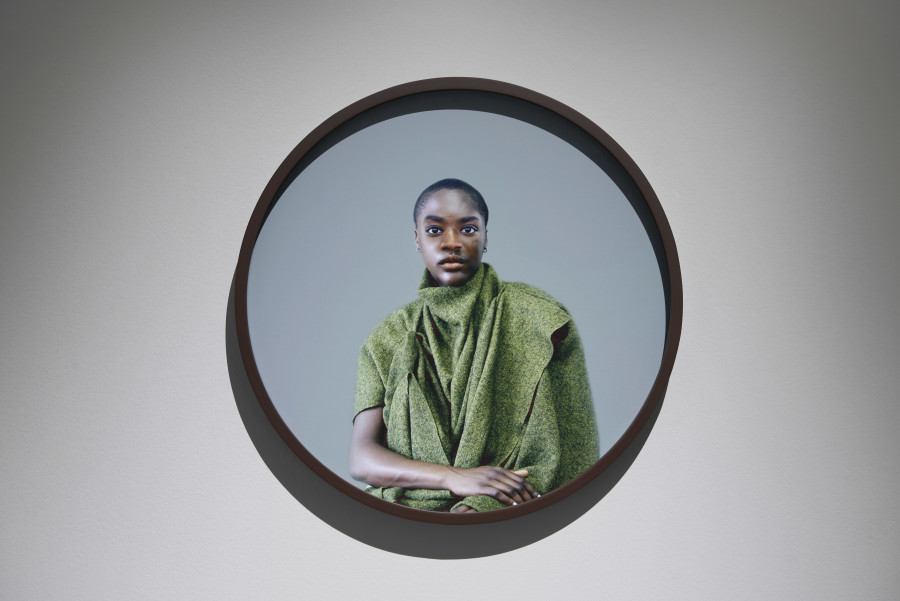 Sandra Mujinga, Shared Breath (1–6), 2024, detail view, in: Sandra Mujinga, Time as a Shield, Kunsthalle Basel, 2024, photo: Philipp Hänger / Kunsthalle Basel