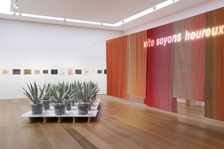 Vue de l’exposition Alain Huck. Respirer une fois sur deux, Musée cantonal des Beaux-Arts de Lausanne, 2025. Photo : MCBA, Étienne Malapert