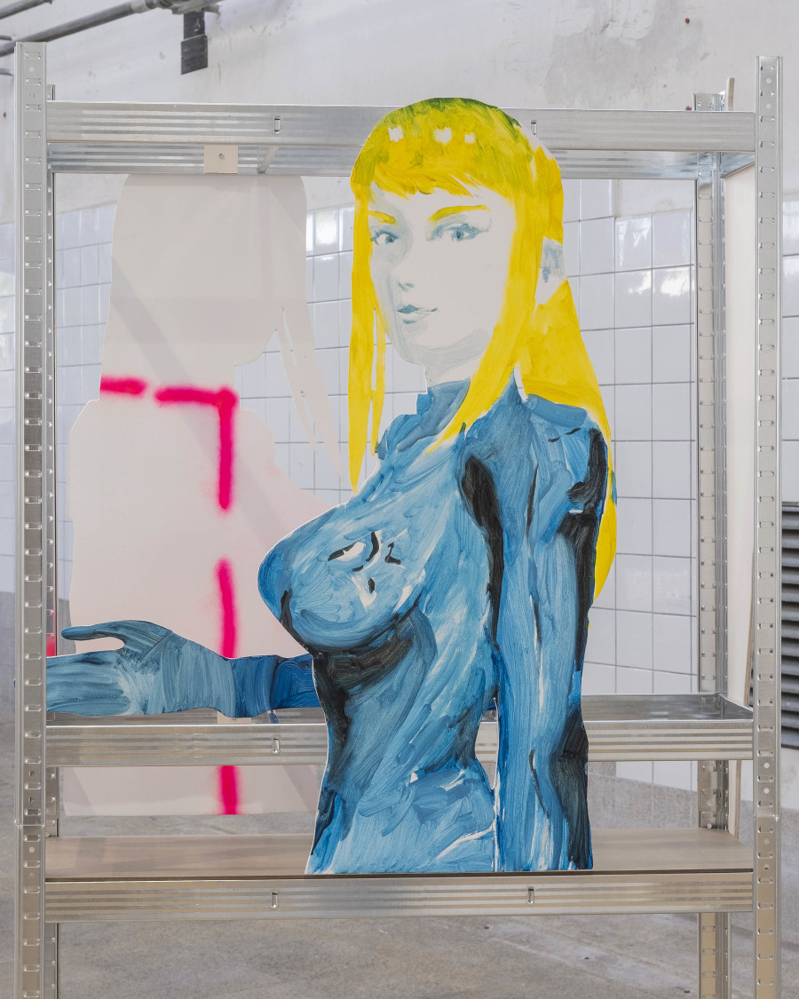 Simone Nicola Filippo, Samus Aran (II), exhibition view, 2025, QG Quarier Général de la Chaux-de-Fonds, Switzerland. Photography: Max Gigon Adatte. Courtesy : All images copyright and courtesy of the artist and QG Quartier Général.