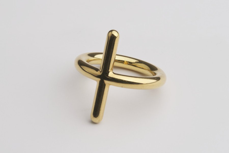 Bernhard Schobinger, Cross Ring, 1975. Photo: Guillaume Python. Courtesy of the artist and Martina Simeti Gallery