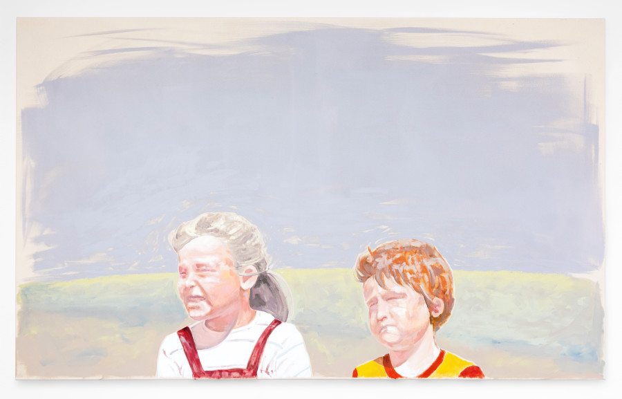 Elise Corpataux, Unknown Children, 2024, Acrylic on canvas, 120 x 80 cm. ©2024 suns.works and the artist. Photography: Claude Barrault, Remy Ugarte Vallejos et al.