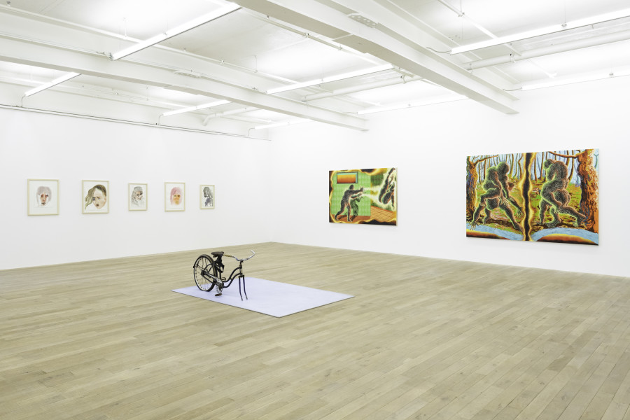 Installation view, Group Show: The Other Side of the Mirror is Home, 2023, Galerie Peter Kilchmann