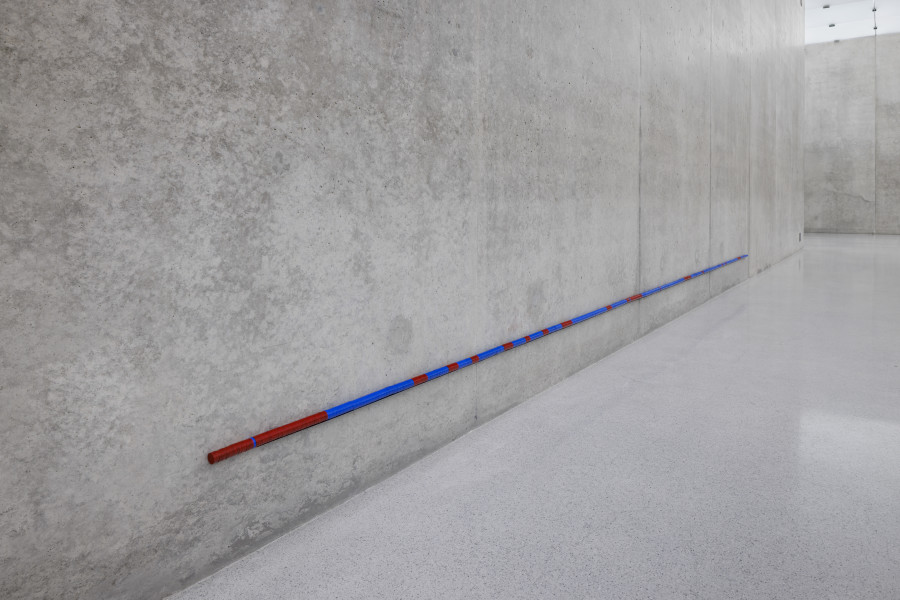 Koo Jeong A, Land of Ousss [Gravitta], Detail view second floor Kunsthaus Bregenz, 2026. MagnetRB (horizontal), 2025. Photo: Markus Tretter. © KOO JEONG A, Kunsthaus Bregenz. Courtesy of the artist