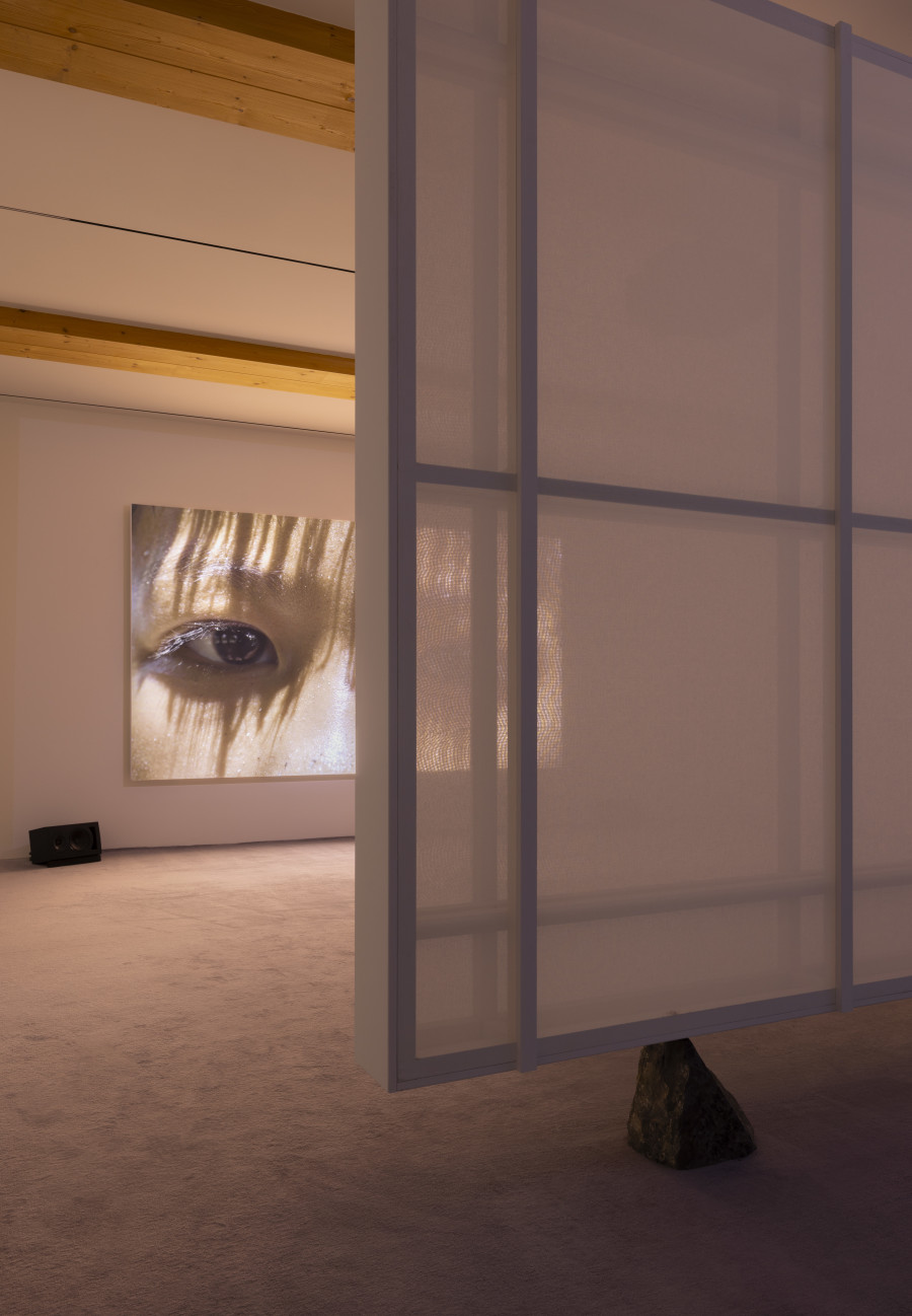 Thao Nguyen Phan, Becoming Alluvium, 2019–ongoing. Installation view of “Lantern With No Walls”, Fondazione In Between Art Film at Tarmak 22, Gstaad, 2024. Courtesy of the artist and Fondazione In Between Art Film. Photo: Andrea Rossetti