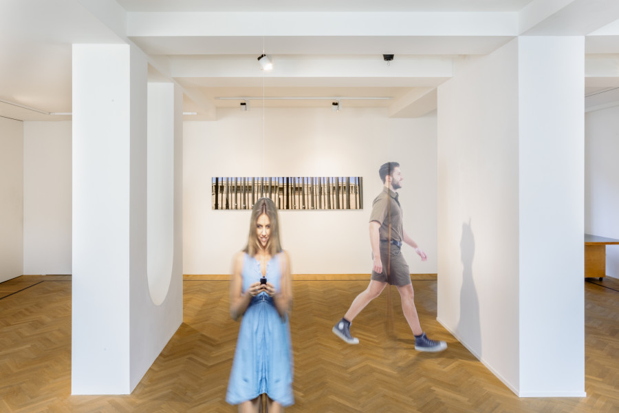 Installation shots of "Arcadia" with works by Mark Wallinger, exhibited at Galerie Fabian Lang, Zurich, (5 October 2023 - 18 November 2023). Credit: Courtesy of the artist and Galerie Fabian Lang. Copyright: © Fabian Lang