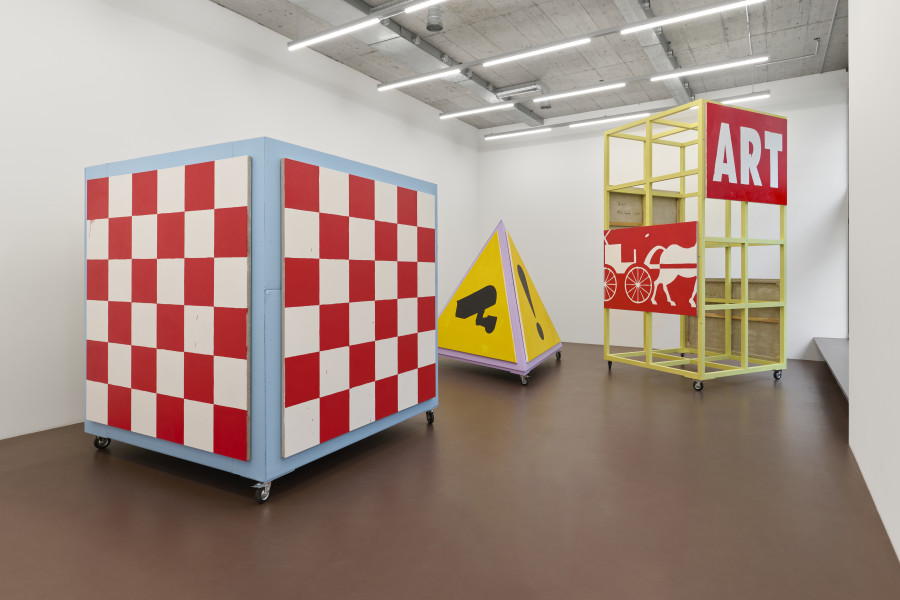 Installation view, Merlin Carpenter, Warning Signs, Karma International, 2026, Zurich, photo© Flavio Karrer