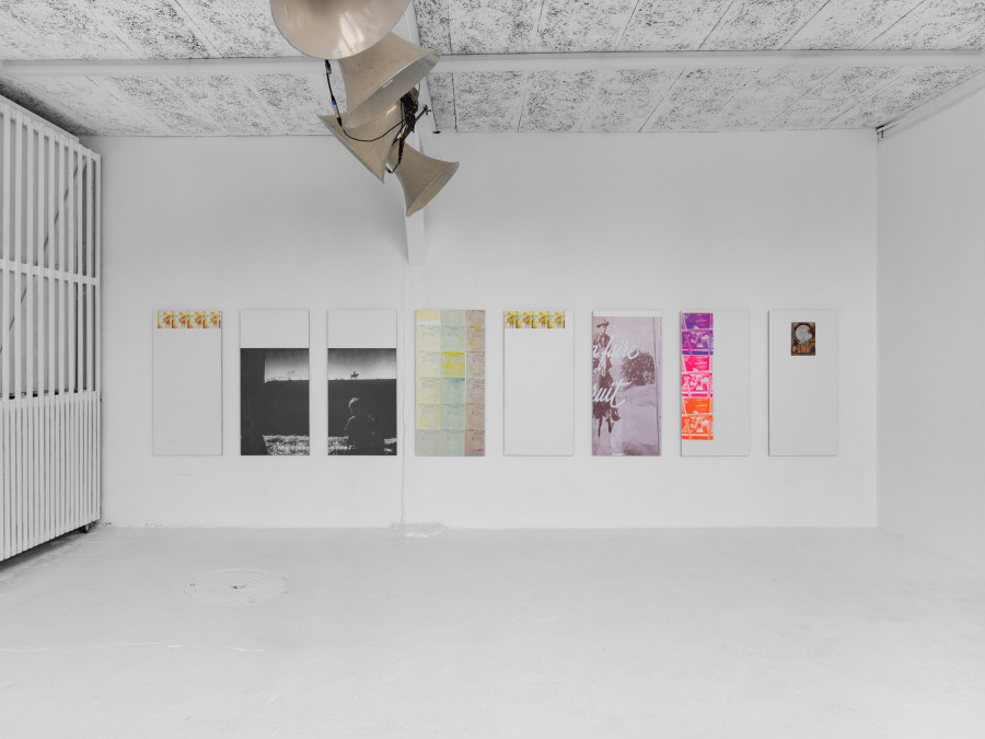 Exhibition view, Livia de Goumoëns, A Horse collection from or for Vanessa Rossetto/a sound recollection, KISSED THEN BURNED, Geneva, 2026. Photo credit: Antoni Aeby