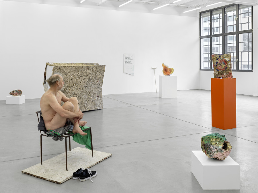 Installation view, Franz West, Die frühen Werke / Early Works, Galerie Eva Presenhuber, Maag Areal, Zurich, 2025. © Archiv Franz West © Estate Franz West. Courtesy the artist and Galerie Eva Presenhuber, Zurich / Vienna. Photo: Stefan Altenburger Photography, Zürich