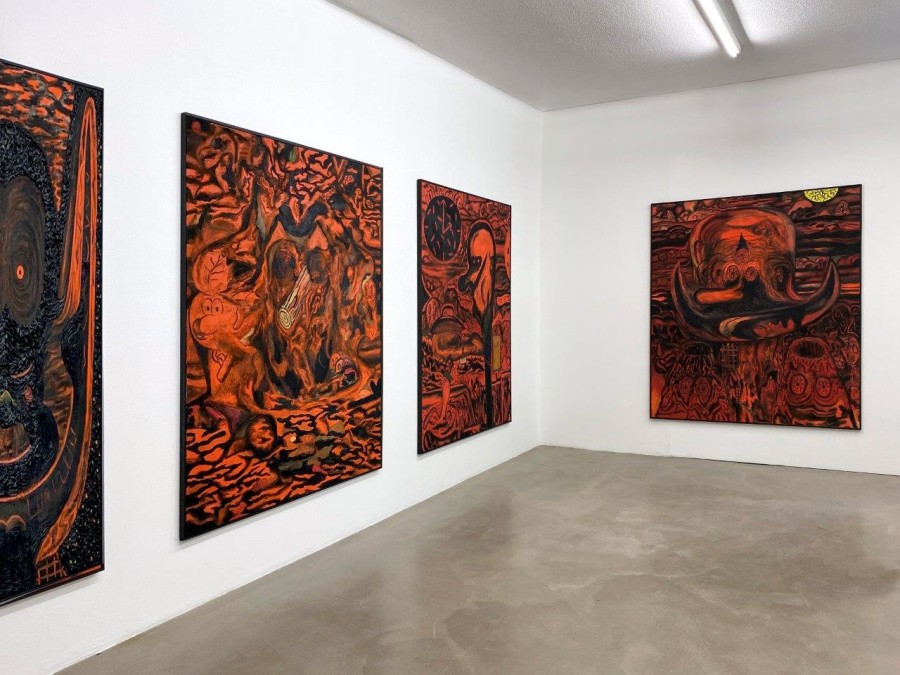 Beni Bischof: Big Painting, Installation view, 2023, Galerie Nicola von Senger.
