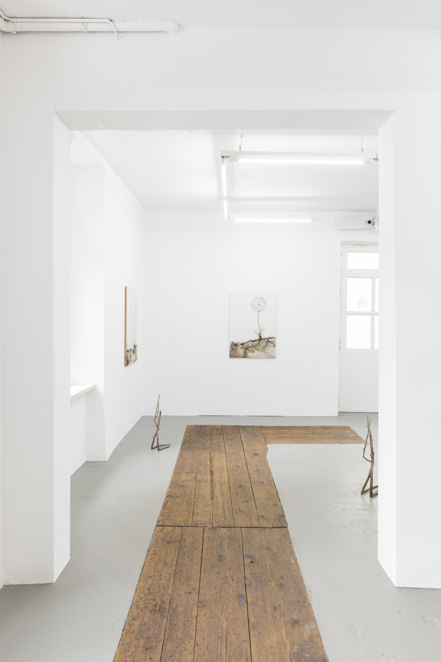 Installation view, Elements of Time, Maya Hottarek, Barbara Davi, Michele Gabriele & Krištof Kintera, KALI Gallery, 2024.