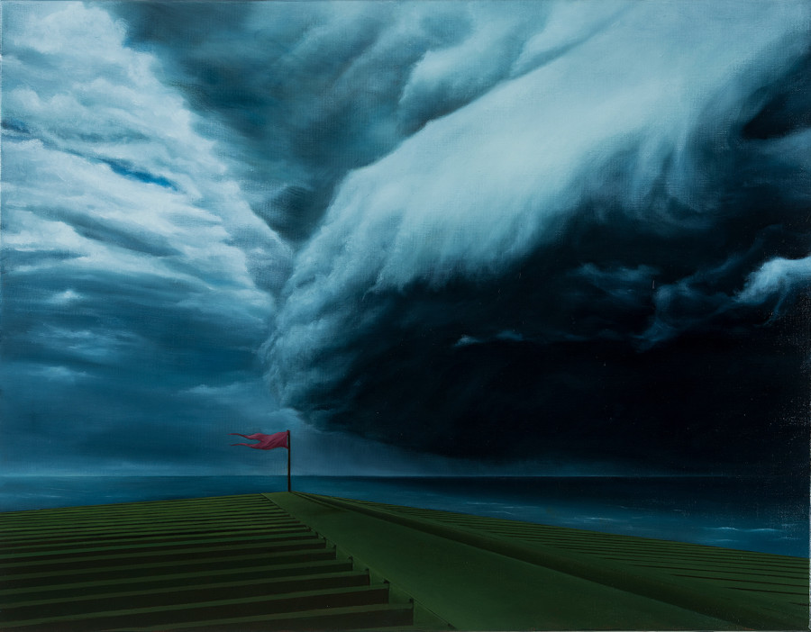 Antoine ROEGIERS, La tempête, 2020. Oil on canvas, 70 x 90 cm, (Ref. ROE09006)