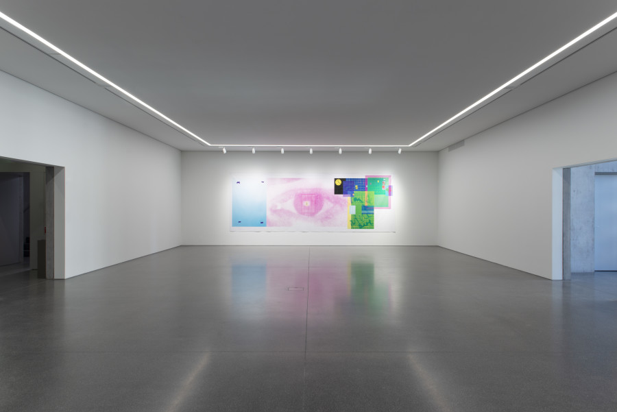 Linda Semadeni, Endless Love (Pink), 2023, Digitalprint auf PVC, 2.2 x 6.15 m, Im Besitz der Künstlerin