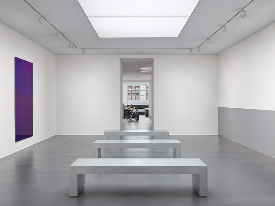 Exhibition view, Olivier Mosset, Drive Through, Tobias Mueller Modern Art, Zürich, 2026, Photo credit: Stefan Altenburger