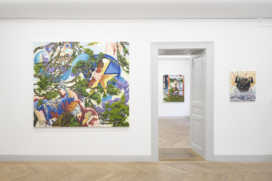 Installation view, Valentin Rilliet, 蜀風 - Mountain Stories, Galerie Peter Kilchmann, 2024.