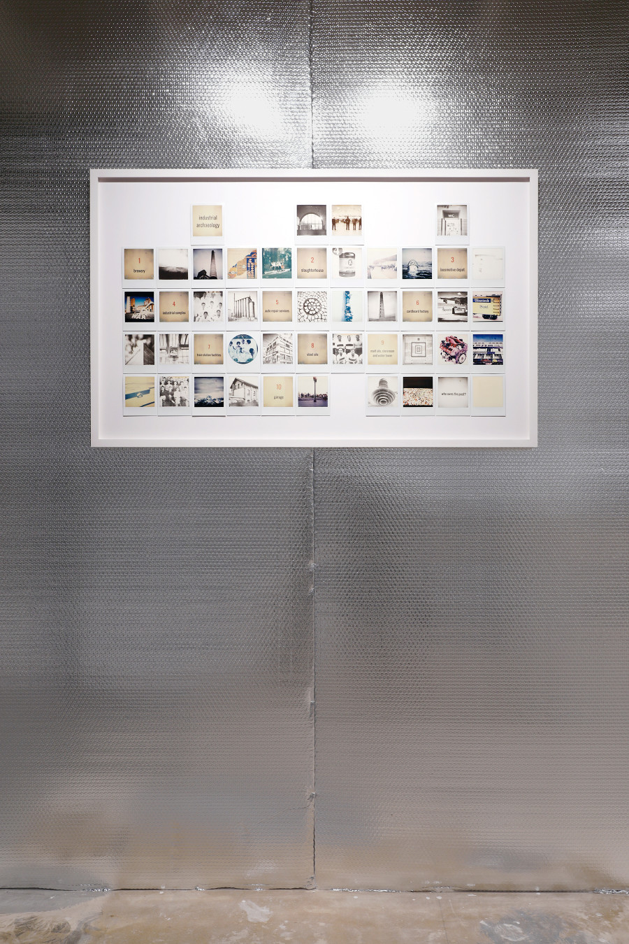Jorge Conde, Archaeological matrix: Who owns the past?, 2019-2020 Polaroid 68 x 112 cm. Credit photo: Neige Sanchez. Courtesy of the Artist and Fabienne Levy.