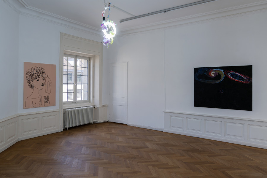 Ray Hegelbach, o.T.,  2020, Ausstellungsansicht Kunsthaus Langenthal, Foto: CE